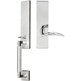 INOX - NY Handleset MT Mortise Air-stream Full Dummy 32 RH - Polished Stainless Steel