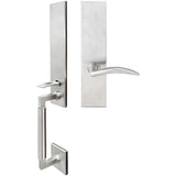 INOX - NY Handleset MT Mortise Air-stream Full Dummy 32D LH - Satin Stainless Steel