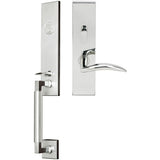 INOX - NY Handleset MT Mortise Air-stream Entry 2-1/2''  32 LHR - Polished Stainless Steel