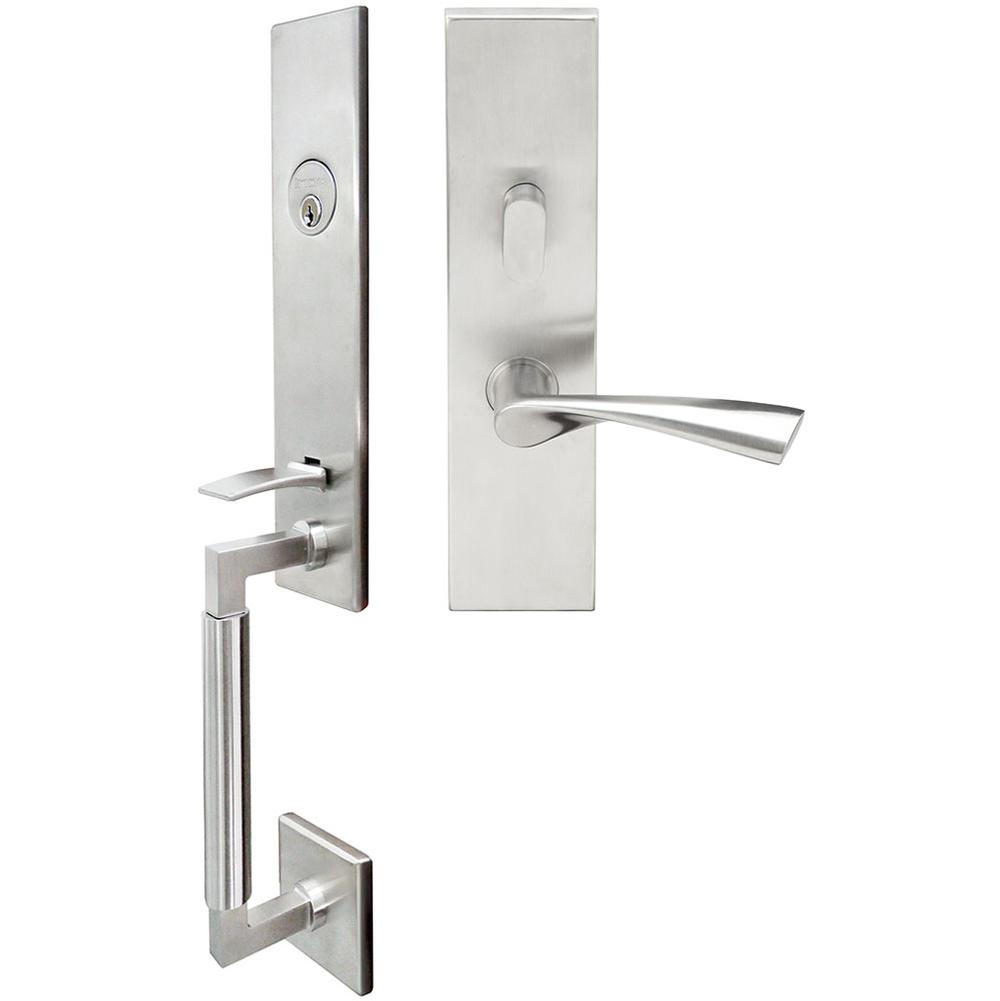 INOX - NY Handleset MT Mortise Breeze Entry 2-1/2''  32D RH - Satin Stainless Steel