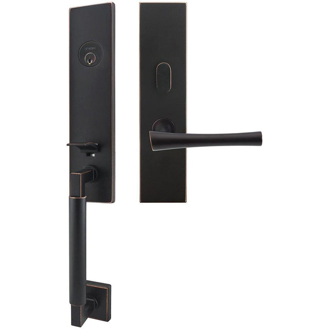 INOX - NY Handleset MT Mortise Champagne Entry 2-1/2''  10B RH - Oil Rubbed Bronze