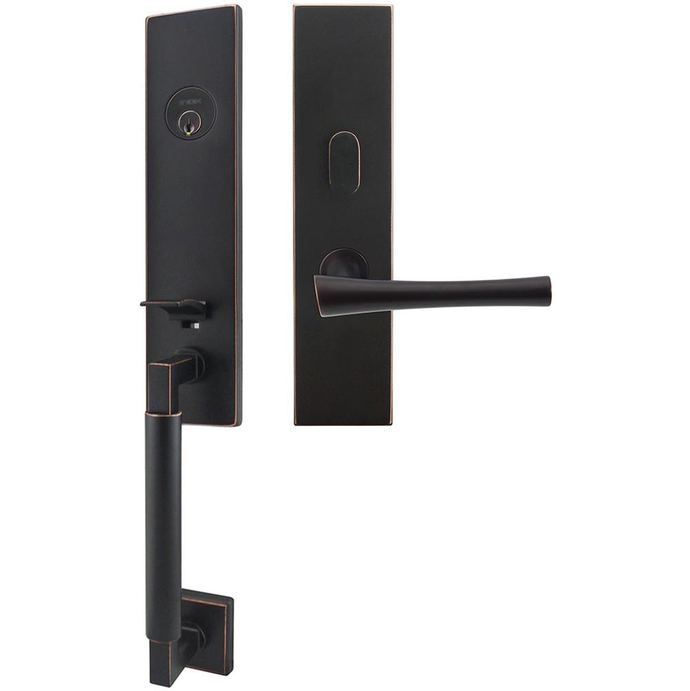 INOX - NY Handleset MT Mortise Champagne Entry 2-3/4''  10B LH - Oil Rubbed Bronze