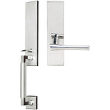 INOX - NY Handleset MT Mortise Champagne Full Dummy 32 RH - Polished Stainless Steel