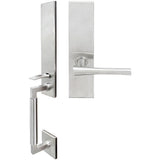 INOX - NY Handleset MT Mortise Champagne Full Dummy 32D LH - Satin Stainless Steel