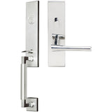 INOX - NY Handleset MT Mortise Champagne Entry 2-3/4''  32 LHR - Polished Stainless Steel