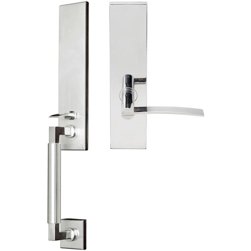 INOX - NY Handleset MT Mortise Horizon Full Dummy 32 RH - Polished Stainless Steel