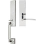 INOX - NY Handleset MT Mortise Horizon Full Dummy 32 LH - Polished Stainless Steel