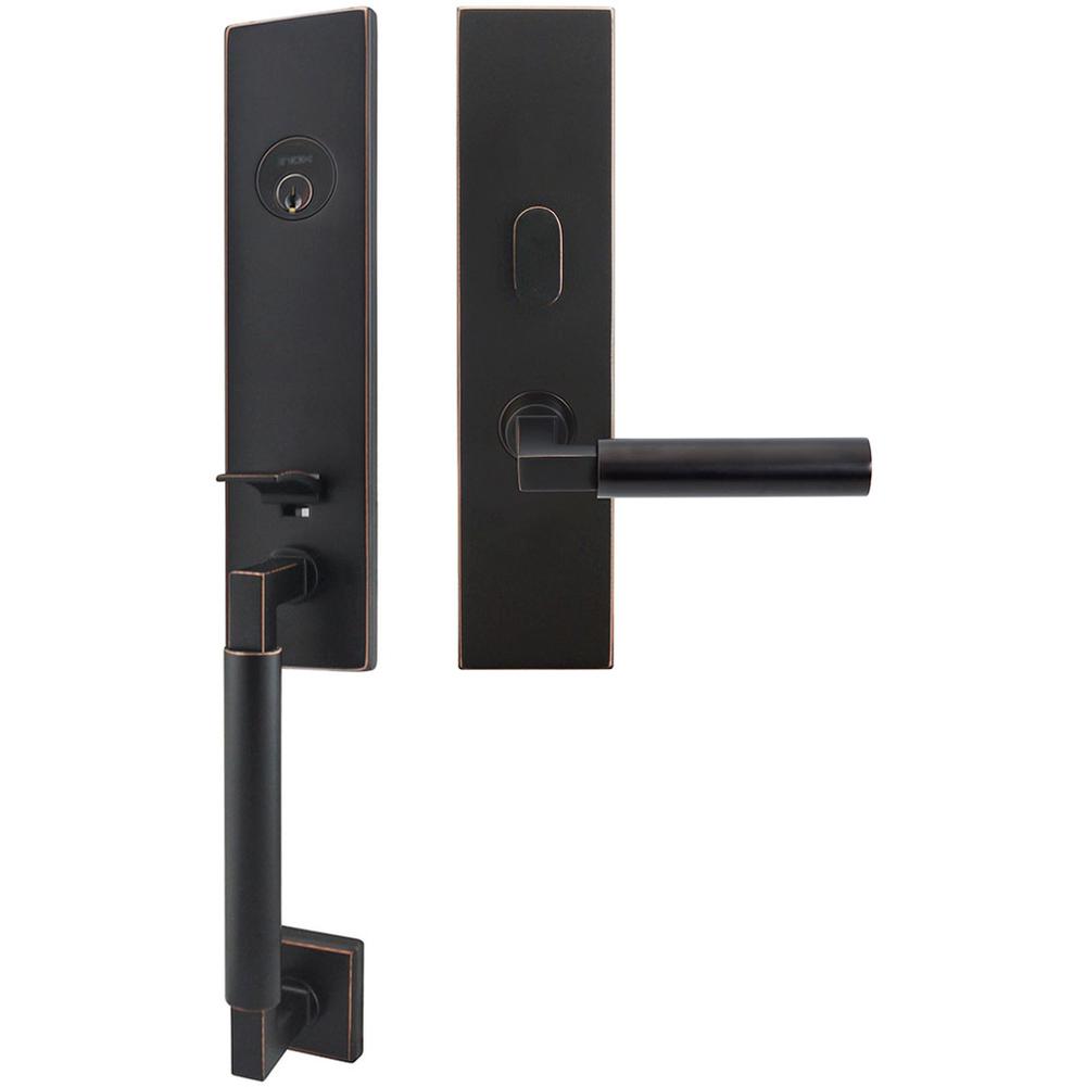 INOX - NY Handleset MT Mortise Aurora Entry 2-3/4''  10B RH - Oil Rubbed Bronze