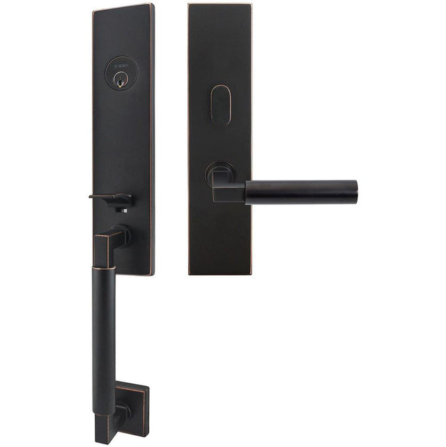 INOX - NY Handleset MT Mortise Aurora Entry 2-1/2''  10B RHR - Oil Rubbed Bronze