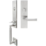 INOX - NY Handleset MT Mortise Aurora Entry 2-3/4''  32D LHR - Satin Stainless Steel