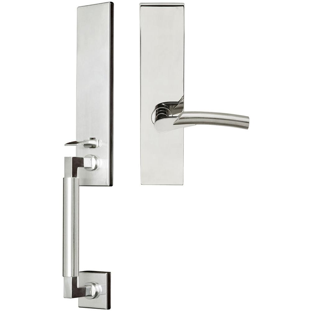 INOX - NY Handleset MT Mortise Phoenix Full Dummy 32 RH - Polished Stainless Steel