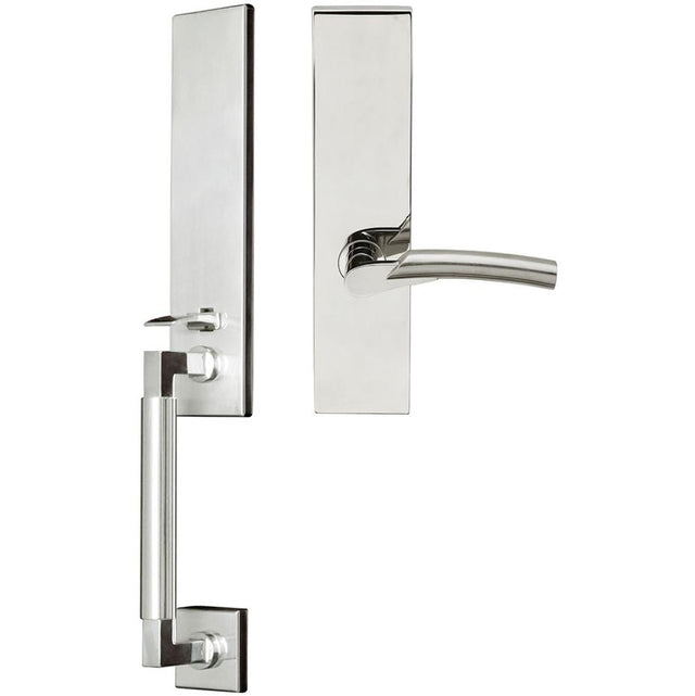 INOX - NY Handleset MT Mortise Phoenix Full Dummy 32 RH - Polished Stainless Steel