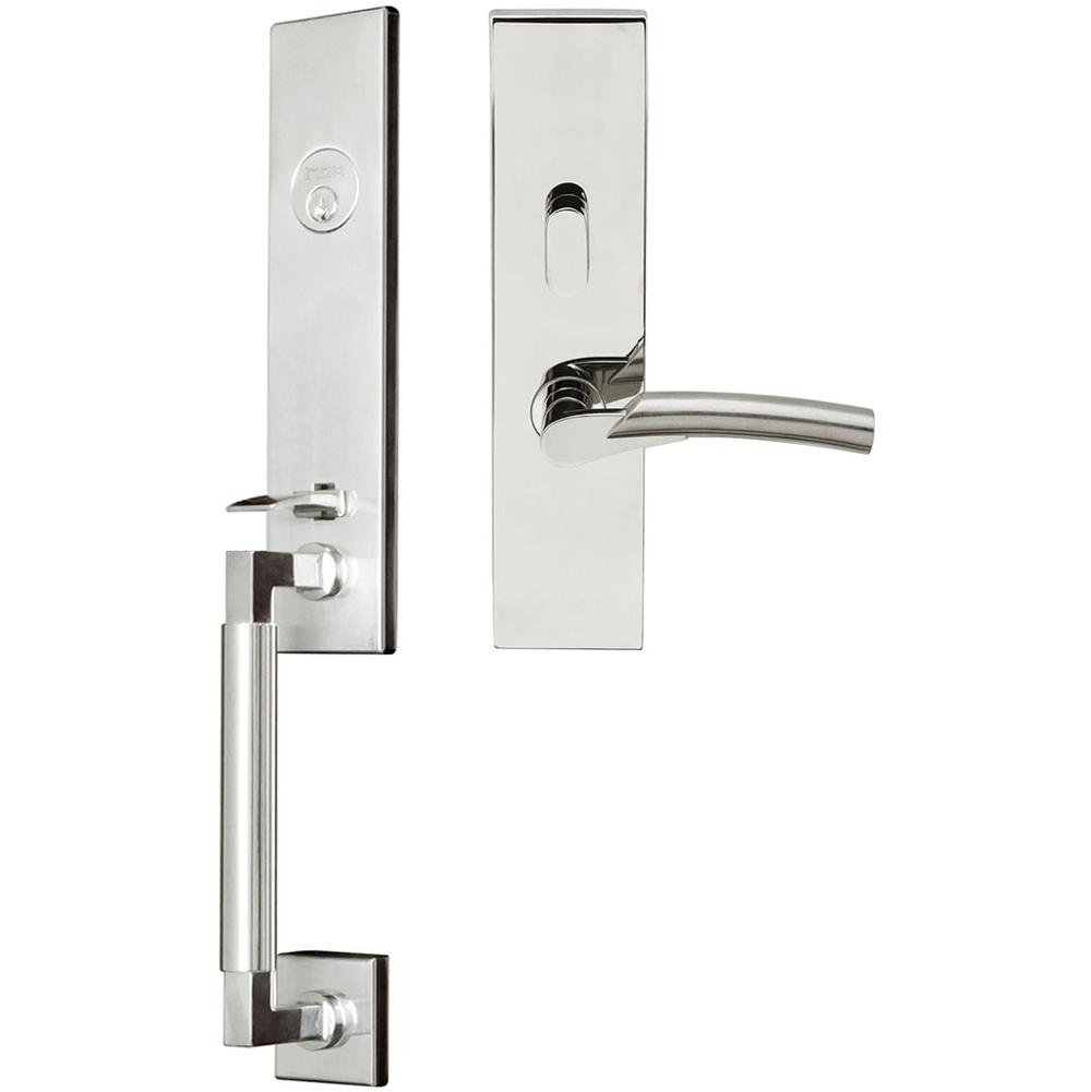 INOX - NY Handleset MT Mortise Phoenix Entry 2-3/4''  32 LHR - Polished Stainless Steel