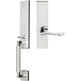 INOX - NY Handleset MT Mortise Waterfall Full Dummy 32 RH - Polished Stainless Steel