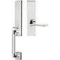 INOX - NY Handleset MT Mortise Waterfall Full Dummy 32 RH - Polished Stainless Steel