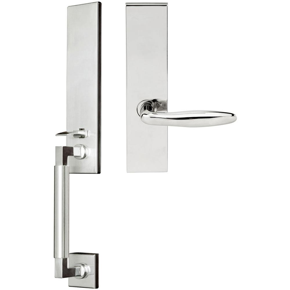 INOX - NY Handleset MT Mortise Summer Full Dummy 32 LH - Polished Stainless Steel