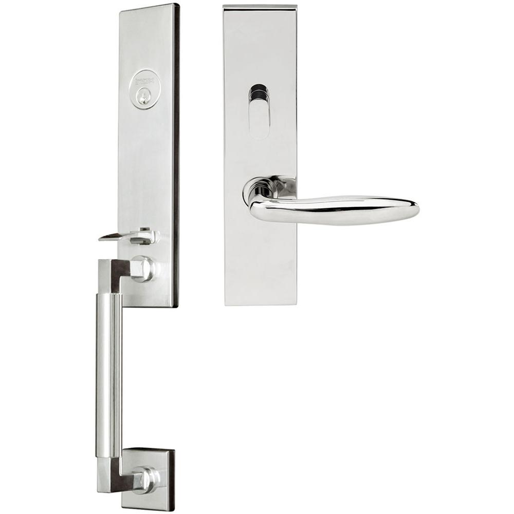 INOX - NY Handleset MT Mortise Summer Entry 2-3/4''  32 LH - Polished Stainless Steel