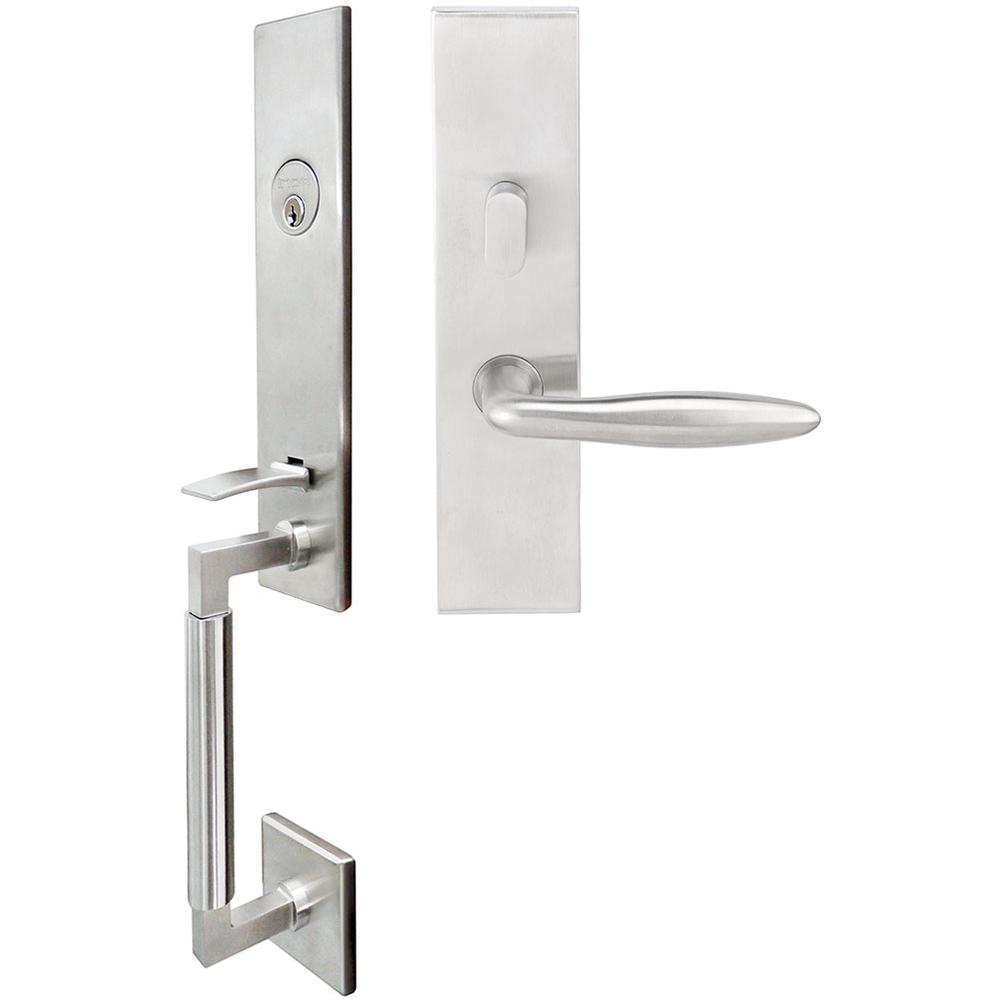 INOX - NY Handleset MT Mortise Summer Entry 2-1/2''  32D RHR - Satin Stainless Steel