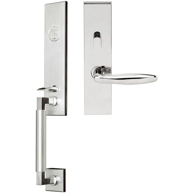 INOX - NY Handleset MT Mortise Summer Entry 2-3/4''  32 LHR - Polished Stainless Steel