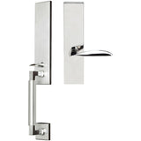 INOX - NY Handleset MT Mortise Stratus Full Dummy 32 RH - Polished Stainless Steel