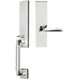 INOX - NY Handleset MT Mortise Stratus Full Dummy 32 LH - Polished Stainless Steel