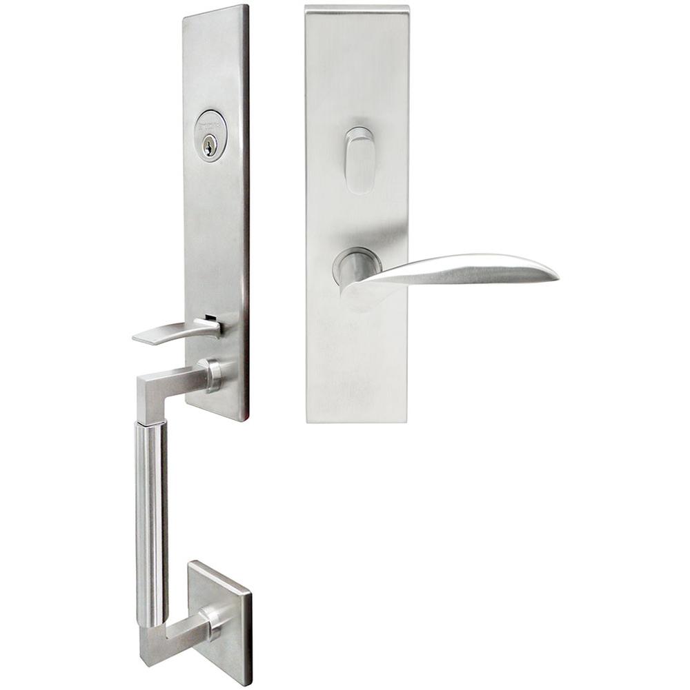 INOX - NY Handleset MT Mortise Stratus Entry 2-3/4''  32D RH - Satin Stainless Steel