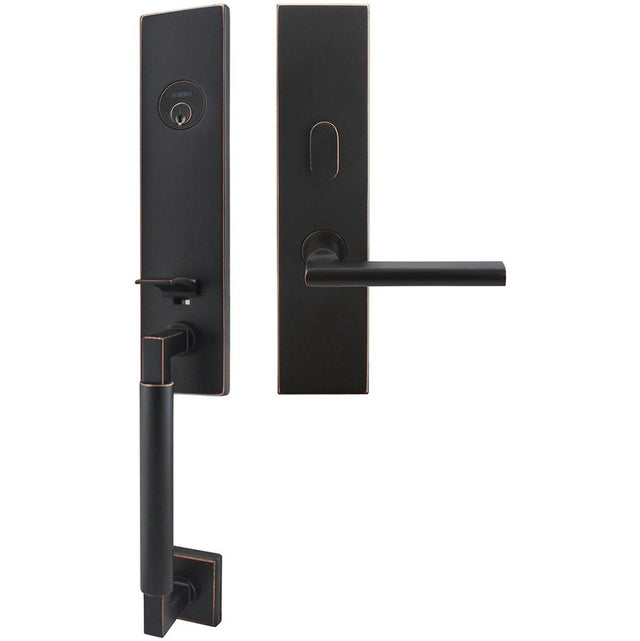 INOX - NY Handleset MT Mortise Sunrise Entry 2-3/4''  10B RHR - Oil Rubbed Bronze