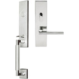 INOX - NY Handleset MT Mortise Sunrise Entry 2-3/4''  32 RH - Polished Stainless Steel
