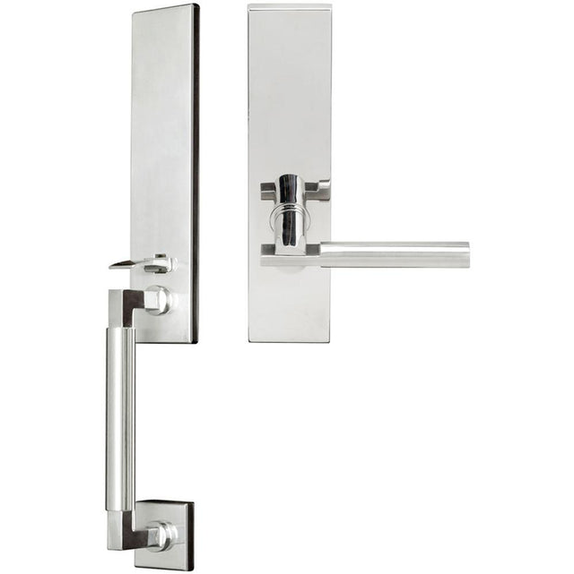INOX - NY Handleset MT Mortise Sequoia Full Dummy 32 LH - Polished Stainless Steel