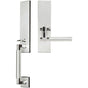 INOX - NY Handleset MT Mortise Sequoia Full Dummy 32 LH - Polished Stainless Steel