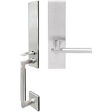 INOX - NY Handleset MT Mortise Sequoia Full Dummy 32D RH - Satin Stainless Steel