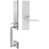 INOX - NY Handleset MT Mortise Crest Full Dummy 32D RH - Satin Stainless Steel