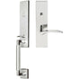 INOX - NY Handleset MT Mortise Crest Entry 2-3/4''  32 RHR - Polished Stainless Steel