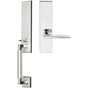 INOX - NY Handleset MT Mortise Ecco Full Dummy 32 LH - Polished Stainless Steel