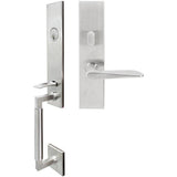 INOX - NY Handleset MT Mortise Ecco Entry 2-3/4''  32D LH - Satin Stainless Steel