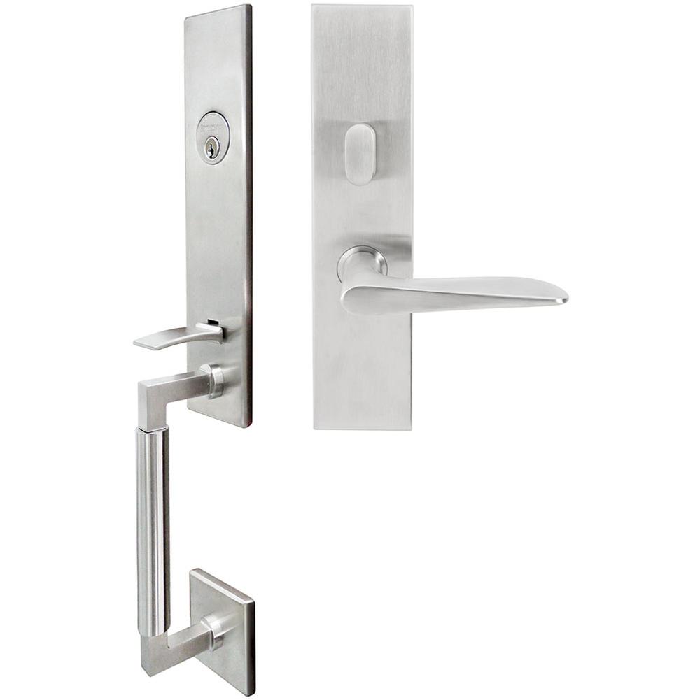 INOX - NY Handleset MT Mortise Ecco Entry 2-3/4''  32D RHR - Satin Stainless Steel