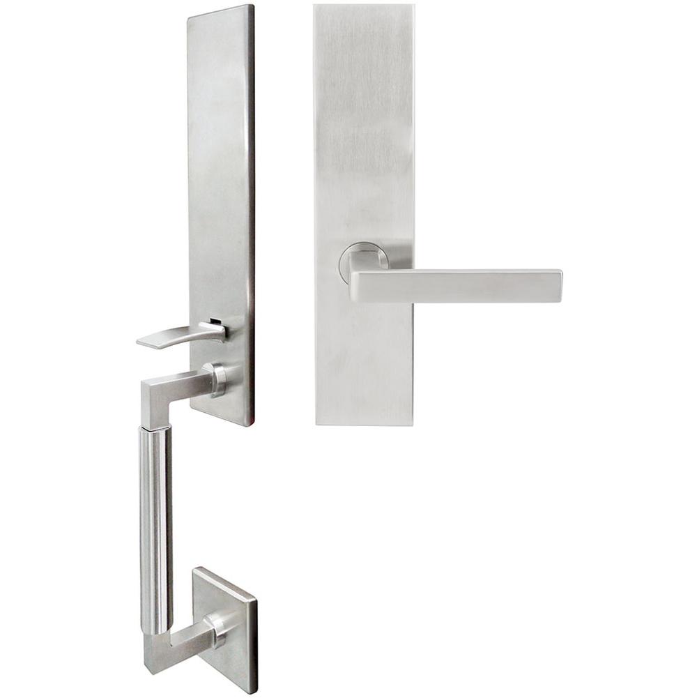 INOX - NY Handleset MT Mortise Tokyo Full Dummy 32D RH - Satin Stainless Steel