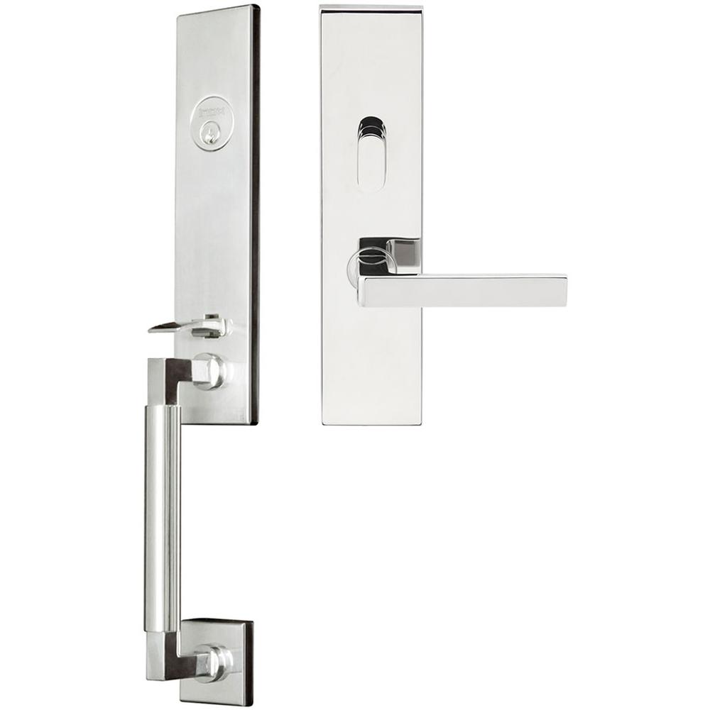INOX - NY Handleset MT Mortise Tokyo Entry 2-1/2''  32 LHR - Polished Stainless Steel