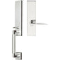 INOX - NY Handleset MT Mortise Toronto Full Dummy 32 RH - Polished Stainless Steel