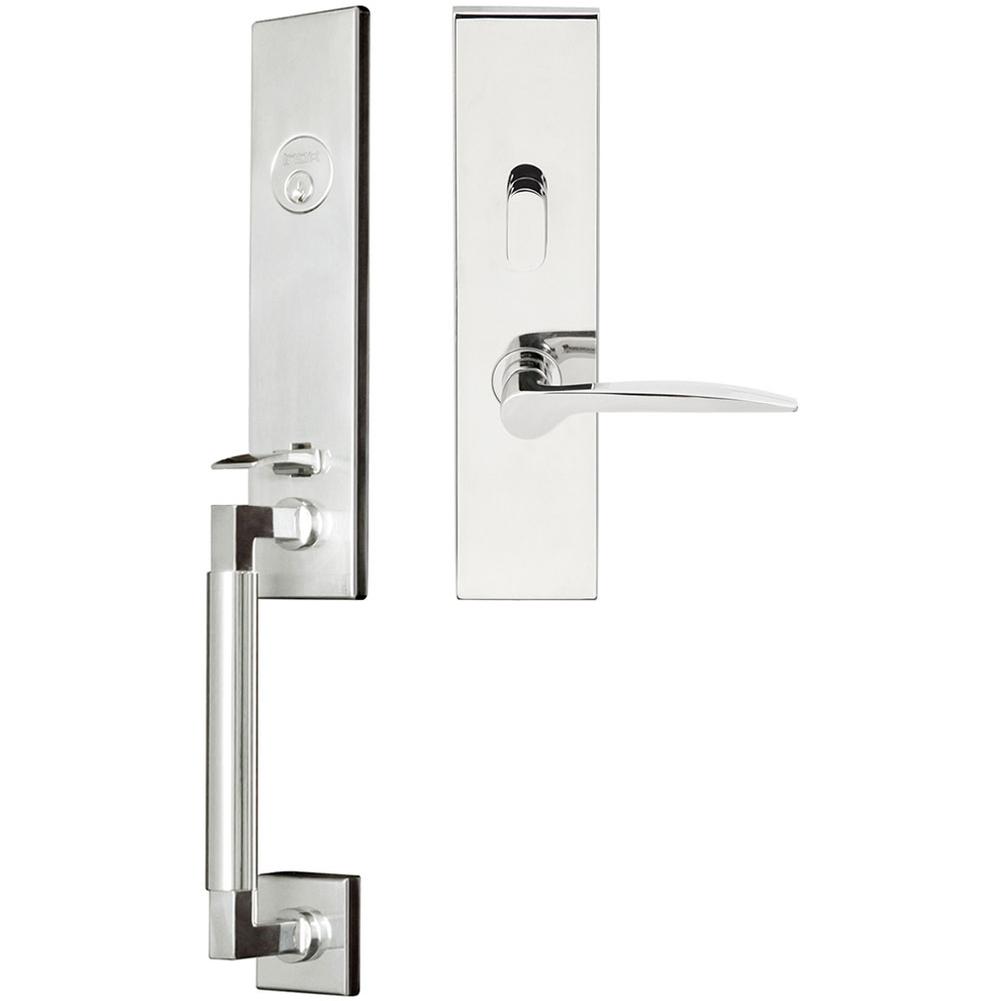 INOX - NY Handleset MT Mortise Toronto Entry 2-1/2''  32 RH - Polished Stainless Steel