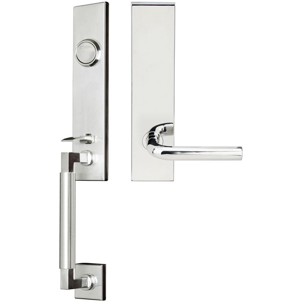 INOX - NY Handleset Tubular Cologne Full Dummy 32 RH - Polished Stainless Steel