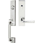 INOX - NY Handleset Tubular Cologne Entry 2-3/8''  BS 32 RH - Polished Stainless Steel