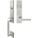 INOX - NY Handleset Tubular Cologne Entry 2-3/4''  32D LH - Satin Stainless Steel