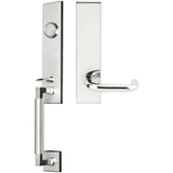 INOX - NY Handleset MT Mortise Munich Full Dummy 32 LH - Polished Stainless Steel