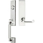 INOX - NY Handleset MT Mortise Munich Full Dummy 32 RH - Polished Stainless Steel
