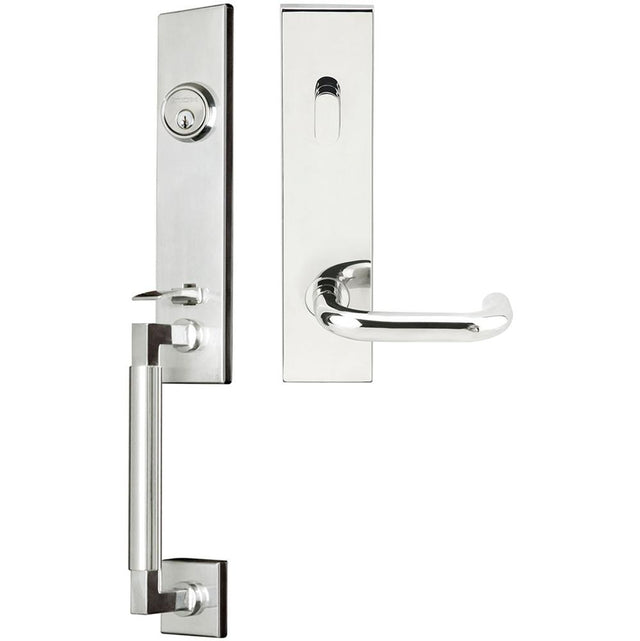 INOX - NY Handleset Tubular Munich Entry 2-3/8''  32 RHR - Polished Stainless Steel