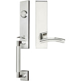 INOX - NY Handleset Tubular Brussels Full Dummy 32 LH - Polished Stainless Steel