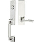INOX - NY Handleset Tubular Brussels Full Dummy 32 LH - Polished Stainless Steel
