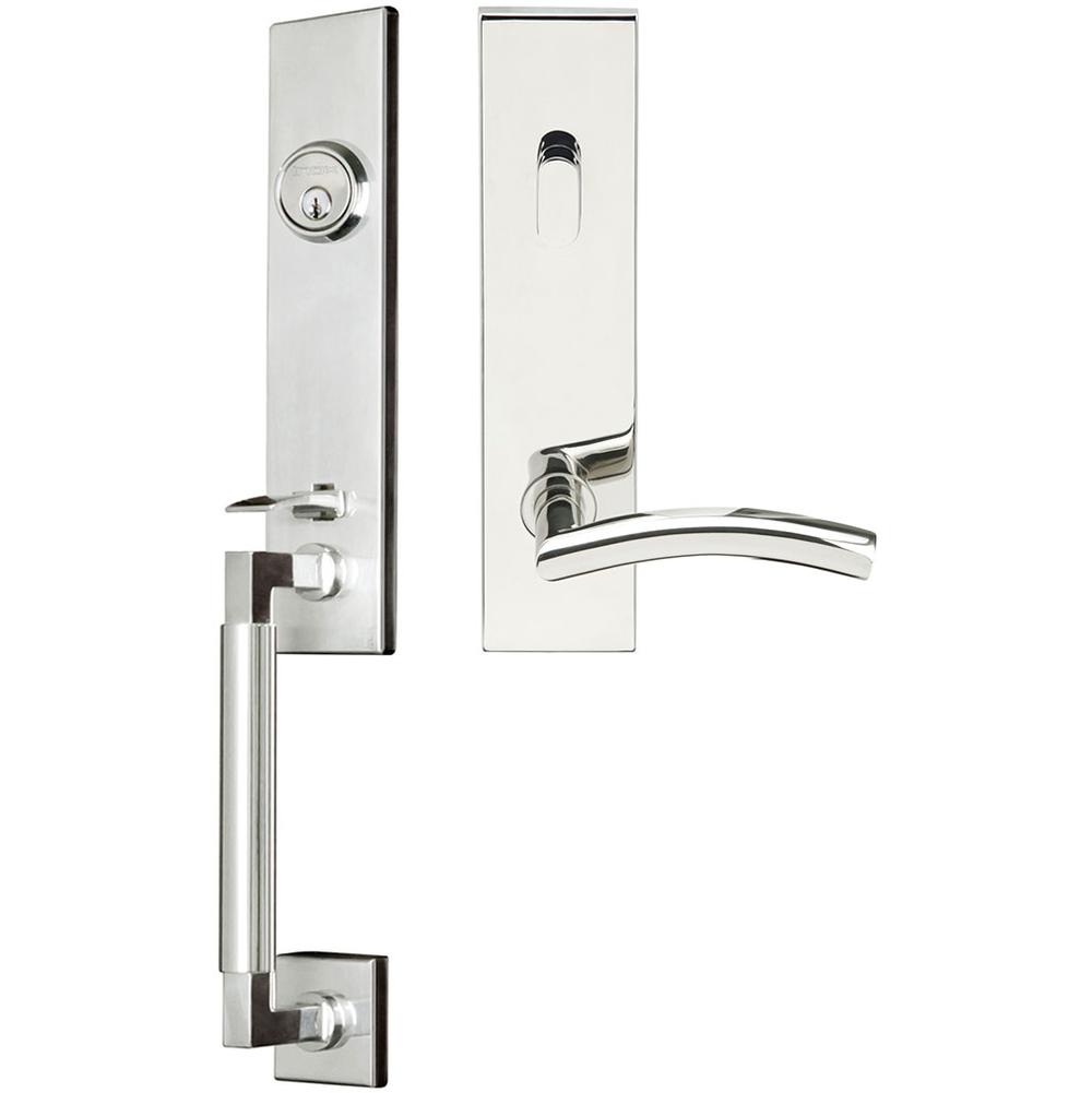INOX - NY Handleset Tubular Brussels Entry 2-3/8''  32 LHR - Polished Stainless Steel