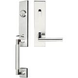INOX - NY Handleset Tubular Frankfurt Full Dummy 32 LH - Polished Stainless Steel